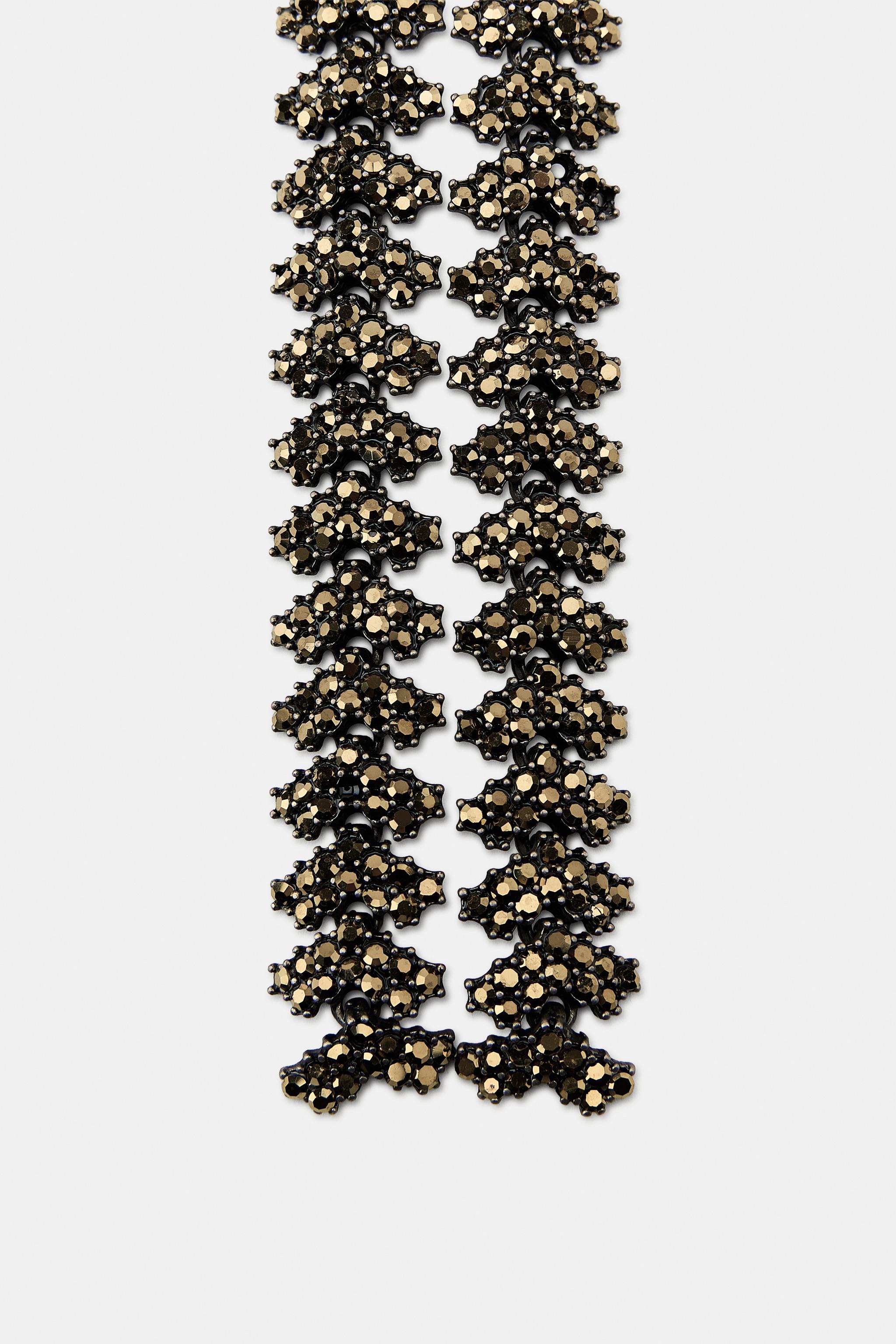 METALLIC SHINY TIE NECKLACE